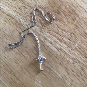 Elegant Silver Cross Necklace